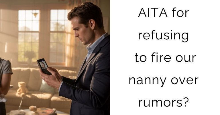 AITA for refusing to fire our nanny over rumors?