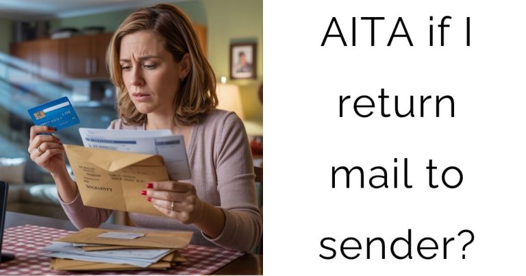 AITA if I return mail to sender?