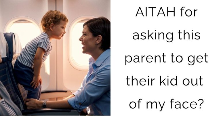 AITAH for asking this parent to get their kid out of my face?