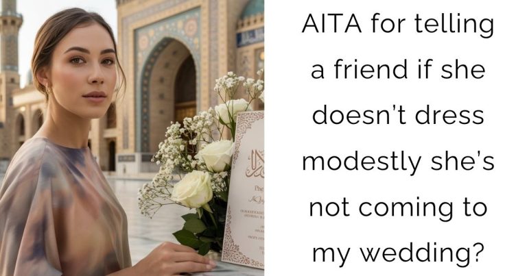 AITA for telling a friend if she doesn’t dress modestly she’s not coming to my wedding?