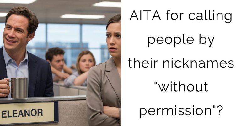 AITA for calling people by their nicknames “without permission”?