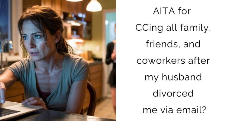 AITA for CCing all family, friends, and coworkers after my husband divorced me via email?