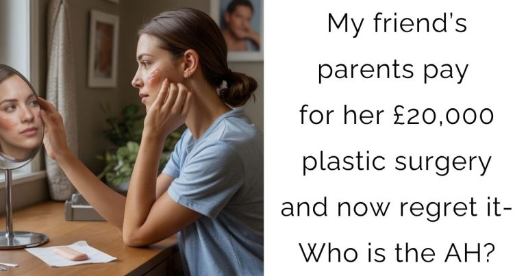My friend’s parents pay for her £20,000 plastic surgery and now regret it- Who is the AH?