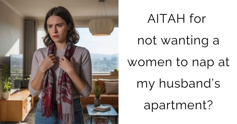 AITAH for not wanting a women to nap at my husband’s apartment?