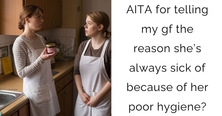 AITA for telling my gf the reason she’s always sick of because of her poor hygiene?