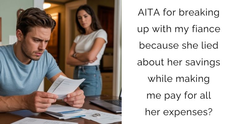 AITA for breaking up with my fiance because she lied about her savings while making me pay for all her expenses?