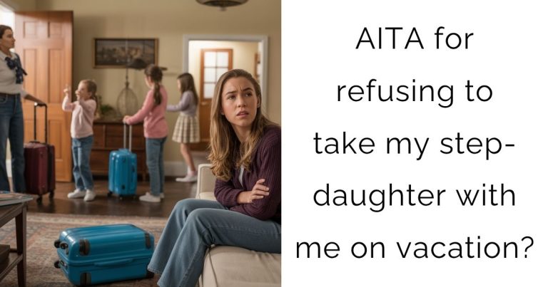 AITA for refusing to take my step-daughter with me on vacation?
