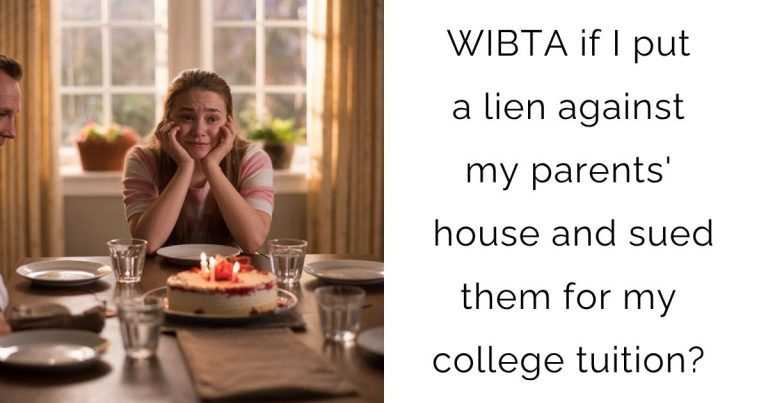 WIBTA if I put a lien against my parents’ house and sued them for my college tuition?