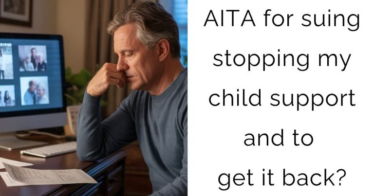 AITA for suing stopping my child support and to get it back?