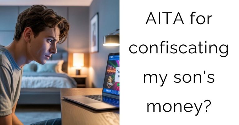AITA for confiscating my son’s money?