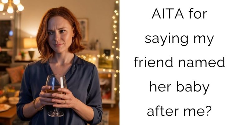 AITA for saying my friend named her baby after me?