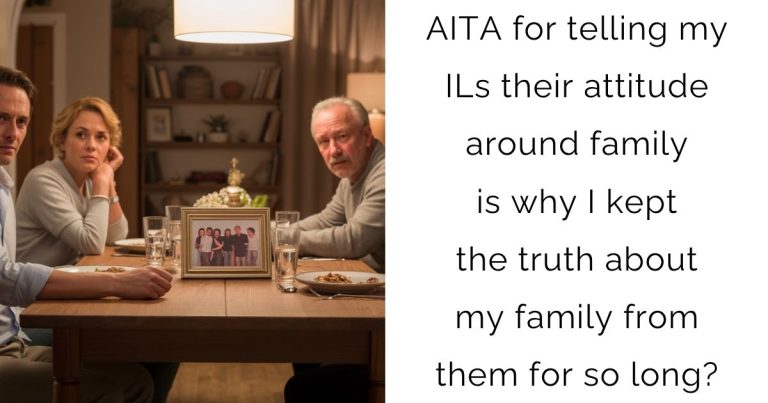 AITA for telling my ILs their attitude around family is why I kept the truth about my family from them for so long?