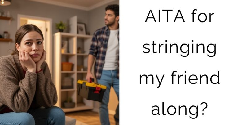 AITA for stringing my friend along?