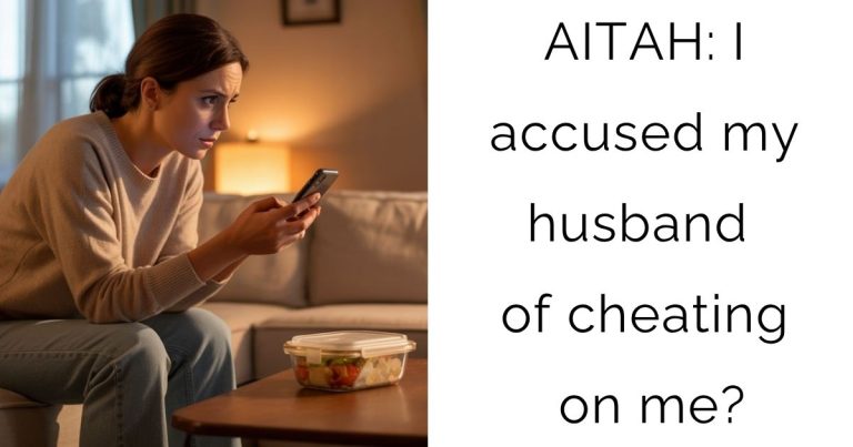 AITAH: I accused my husband of cheating on me?