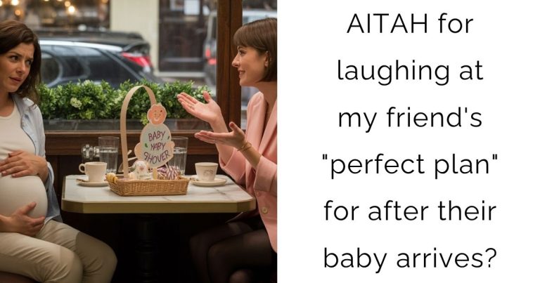 AITAH for laughing at my friend’s “perfect plan” for after their baby arrives?