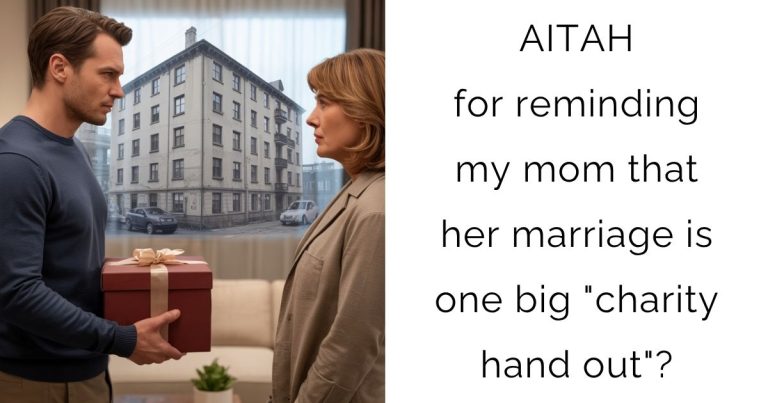AITAH for reminding my mom that her marriage is one big “charity hand out”?