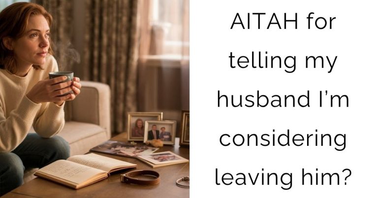 AITAH for telling my husband I’m considering leaving him?