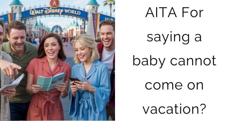 AITA For saying a baby cannot come on vacation?