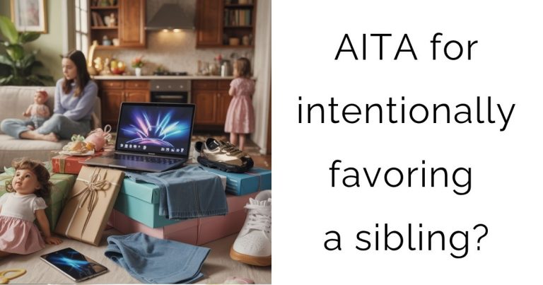 AITA for intentionally favoring a sibling?