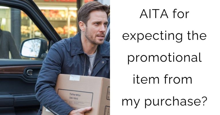 AITA for expecting the promotional item from my purchase?