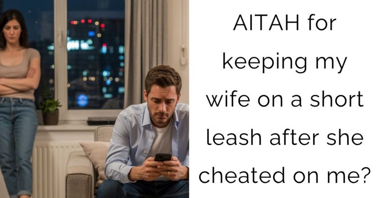 AITAH for keeping my wife on a short leash after she cheated on me?