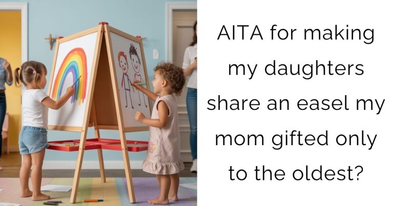 AITA for making my daughters share an easel my mom gifted only to the oldest?
