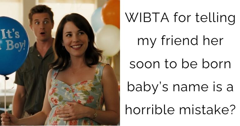 WIBTA for telling my friend her soon to be born baby’s name is a horrible mistake?