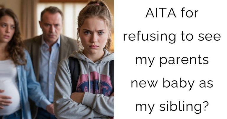 AITA for refusing to see my parents new baby as my sibling?