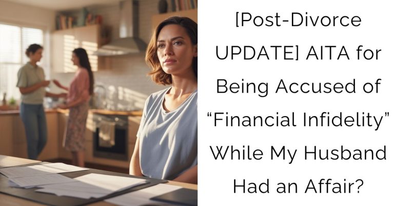 [Post-Divorce UPDATE] AITA for Being Accused of “Financial Infidelity” While My Husband Had an Affair?