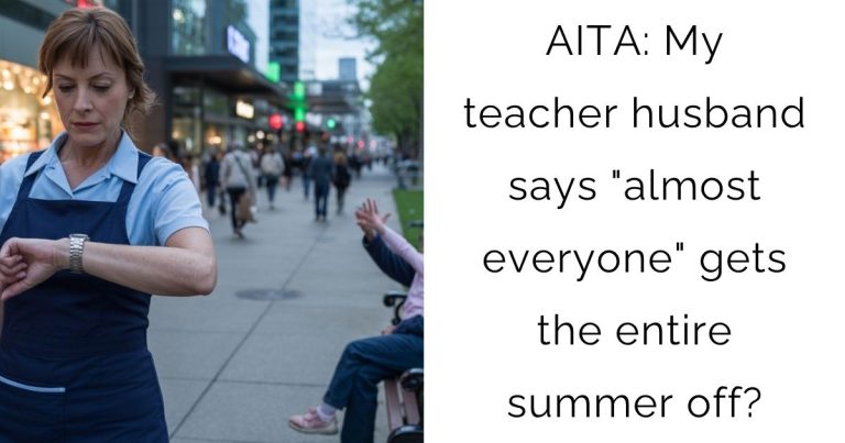 AITA: My teacher husband says “almost everyone” gets the entire summer off?