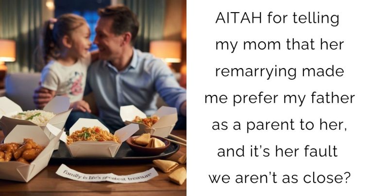 AITAH for telling my mom that her remarrying made me prefer my father as a parent to her, and it’s her fault we aren’t as close?