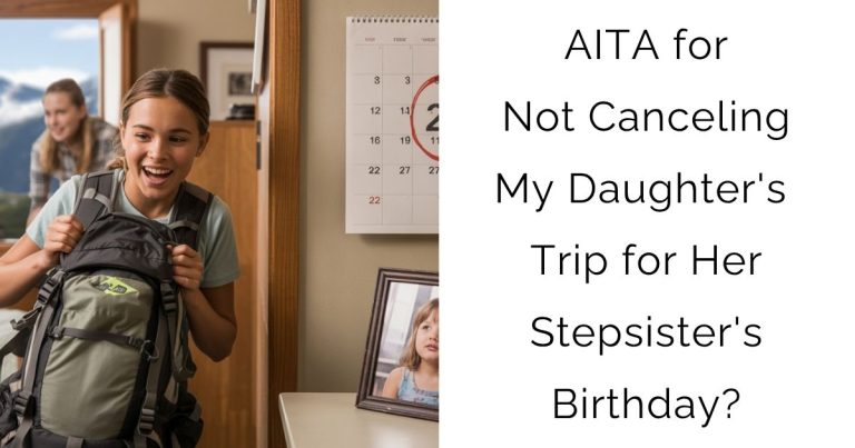 AITA for Not Canceling My Daughter’s Trip for Her Stepsister’s Birthday?
