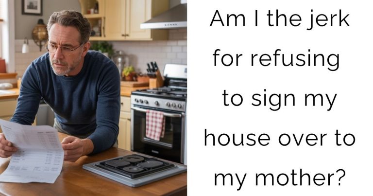 Am I the jerk for refusing to sign my house over to my mother?
