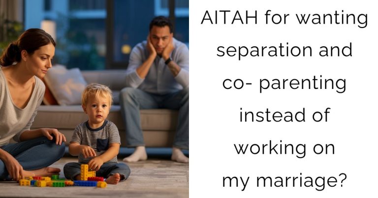 AITAH for wanting separation and co-parenting instead of working on my marriage?