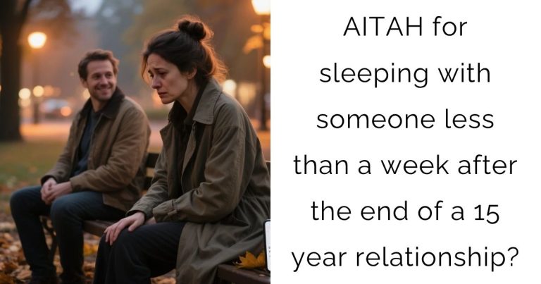 AITAH for sleeping with someone less than a week after the end of a 15 year relationship?