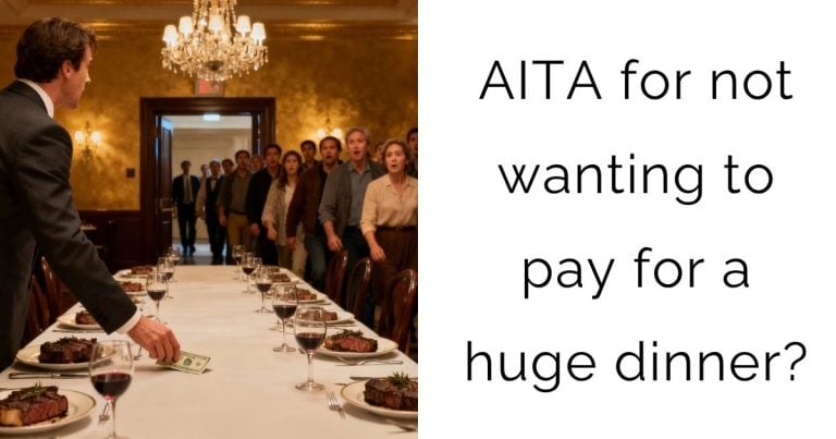 AITA for not wanting to pay for a huge dinner?