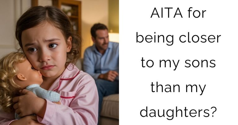 AITA for being closer to my sons than my daughters?