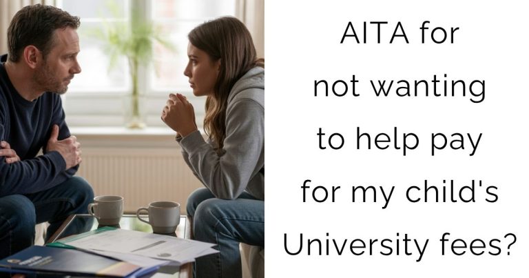 AITA for not wanting to help pay for my child’s University fees?