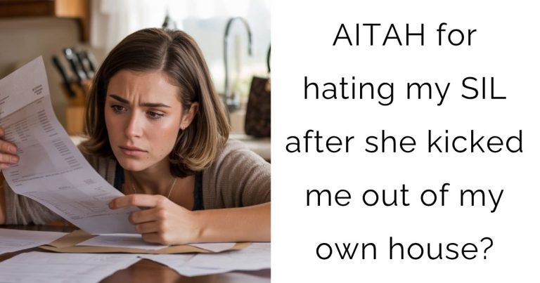 AITAH for hating my SIL after she kicked me out of my own house?