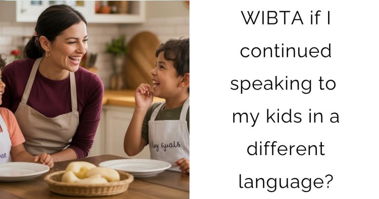 WIBTA if I continued speaking to my kids in a different language?