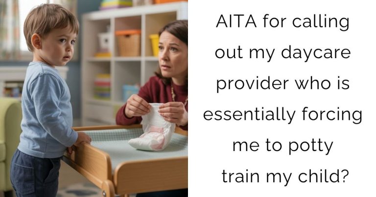 AITA for calling out my daycare provider who is essentially forcing me to potty train my child?
