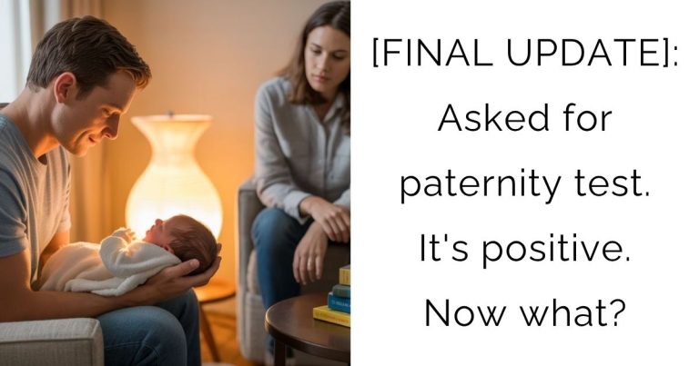 [FINAL UPDATE]: Asked for paternity test. It’s positive. Now what?