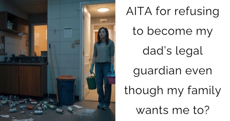 AITA for refusing to become my dad’s legal guardian even though my family wants me to?