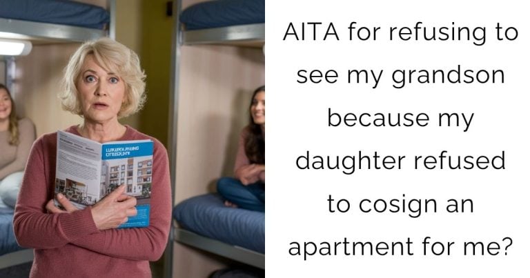 AITA for refusing to see my grandson because my daughter refused to cosign an apartment for me?