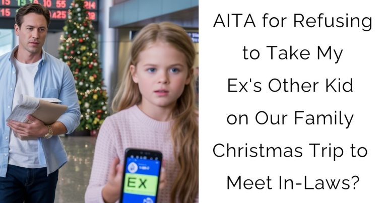 AITA for Refusing to Take My Ex’s Other Kid on Our Family Christmas Trip to Meet In-Laws?