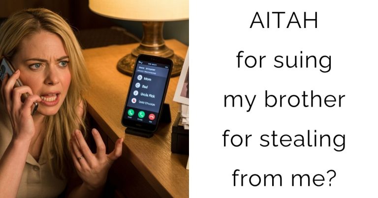 AITAH for suing my brother for stealing from me?