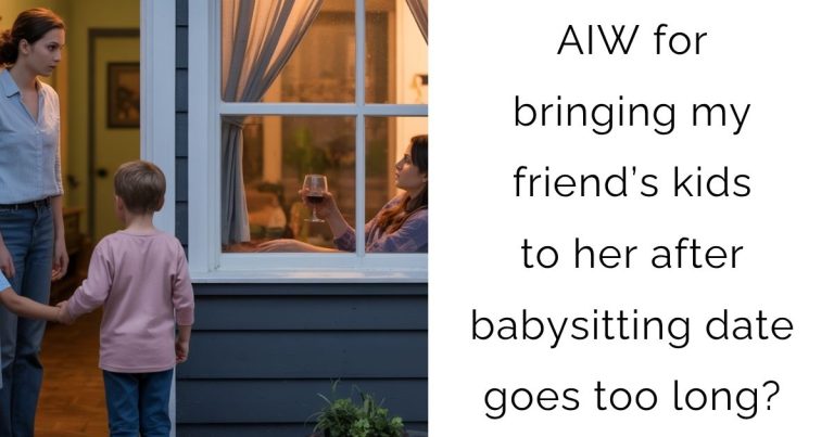 AIW for bringing my friend’s kids to her after babysitting date goes too long?