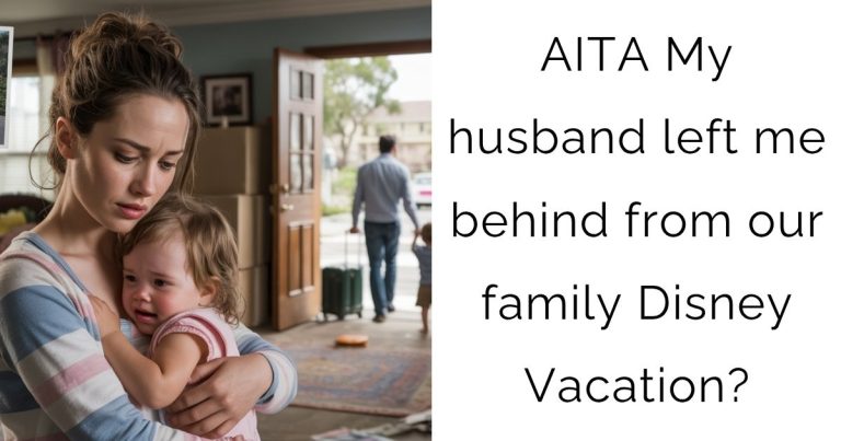 AITA My husband left me behind from our family Disney Vacation?