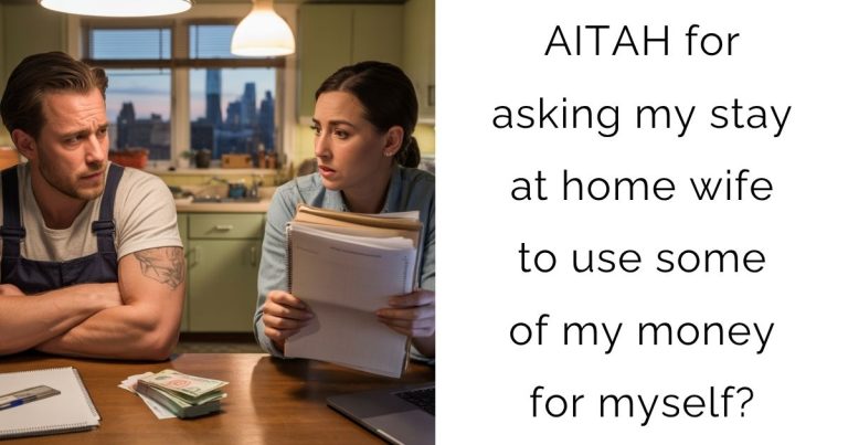 AITAH for asking my stay at home wife to use some of my money for myself?