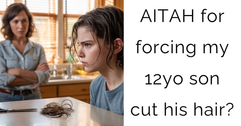 AITAH for forcing my 12yo son cut his hair?